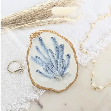 Oyster Shell Trinket Ring Dish