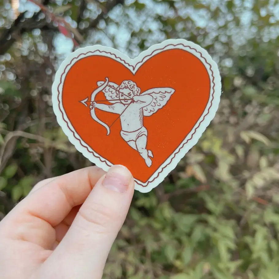 Cupid Heart Sticker