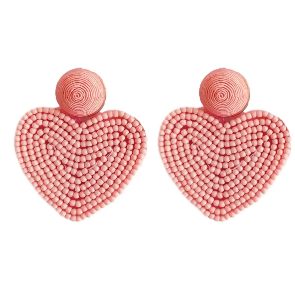Pink Valentines Day Earrings